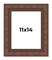 11x14 Wide Bamboo Picture Frame with UV-Resistant Acrylic & Acid Free Backing, Available in 4 Finishes - Brown, Black, Silver, and Natural